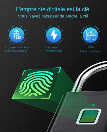 Serrure de porte intelligente à empreintes digitales – Image 6