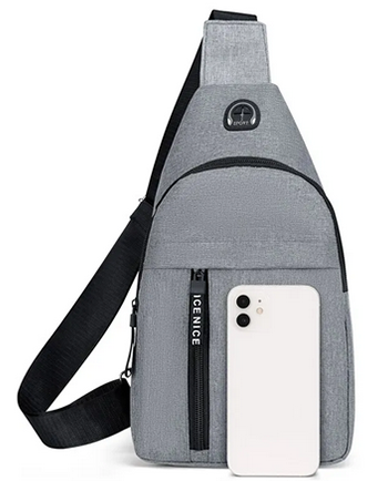 Sac de poitrine de couleur unie pour homme