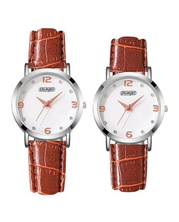 Ensemble de montres à quartz en Silimicuir pour hommes et femmes, mode couple