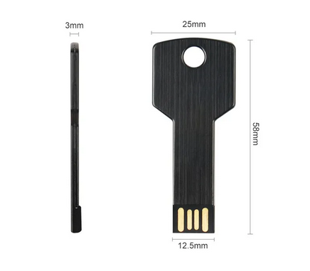 Clé USB en forme de clé en métal 64 Go – Image 4